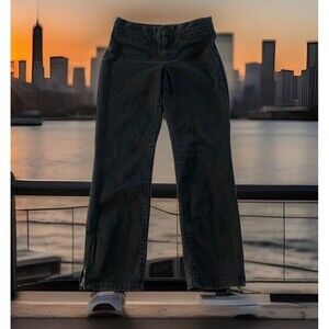 Lauren Ralph Lauren Women’s  Jeans W/Ankle Zippers Black Size 4